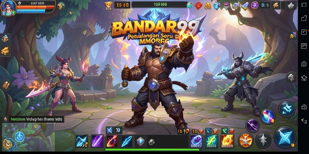 Tampilan gameplay seru dan interaktif dari BANDAR99 yang menampilkan pertempuran epik.