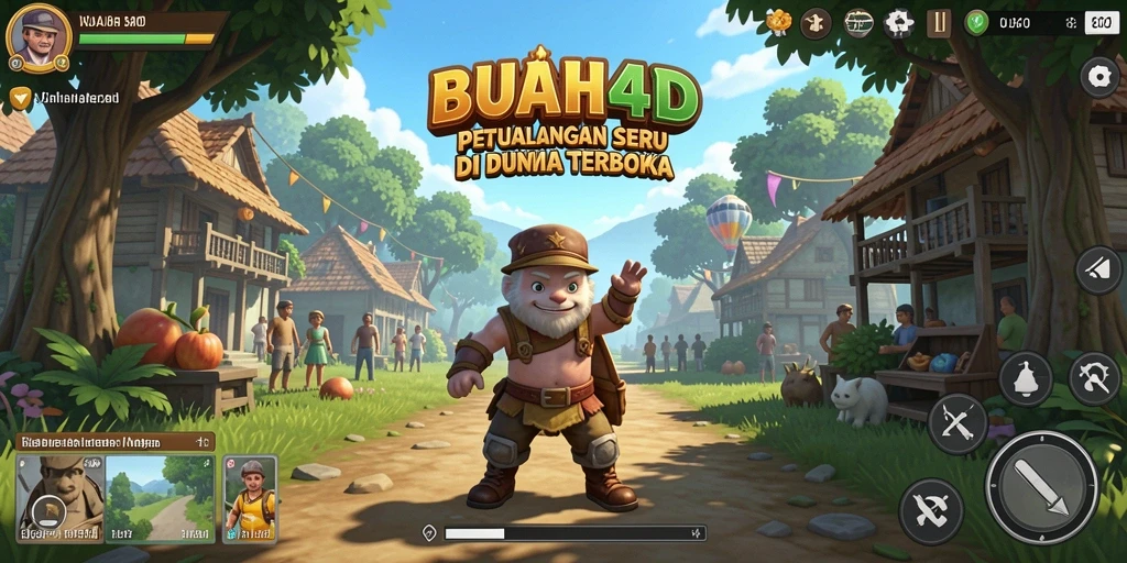 Screenshot gameplay BUAH4D menampilkan momen eksplorasi mendalam di dunia terbuka.