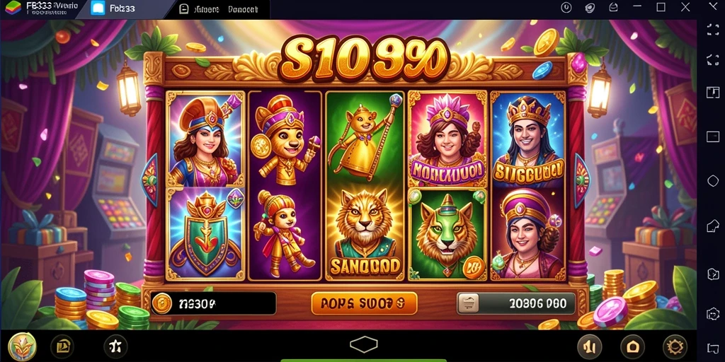 Tampilan gameplay slot FB333 yang menarik dan penuh warna.