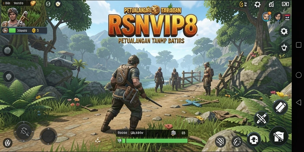 Screenshot gameplay RSNVIP8 yang menampilkan keindahan dunia terbuka.