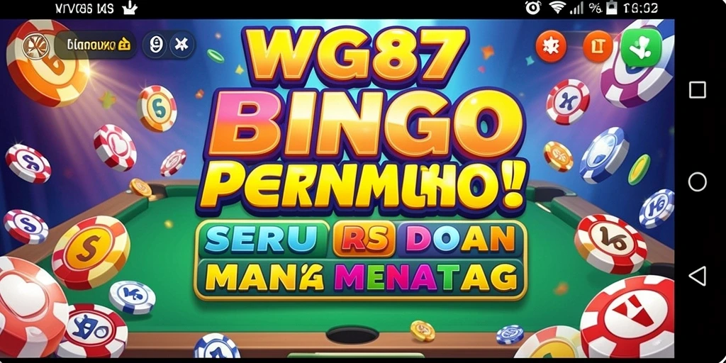 Screenshot gameplay utama WG87 yang menampilkan suasana Bingo yang seru.